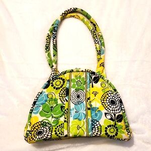 Vera Breadley Dome Kisslock Floral Shoulder Bag